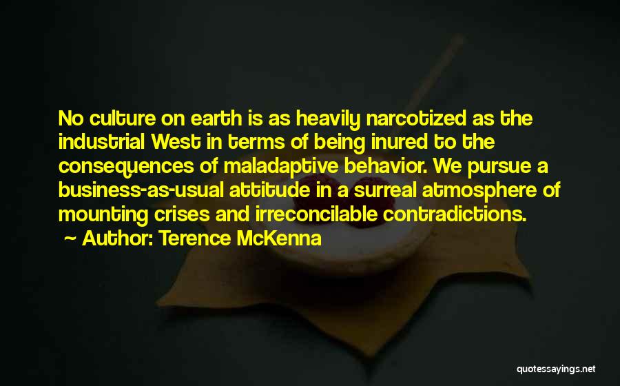Maladaptive Behavior Quotes By Terence McKenna