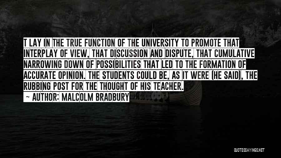 Malcolm X Education Quotes By Malcolm Bradbury