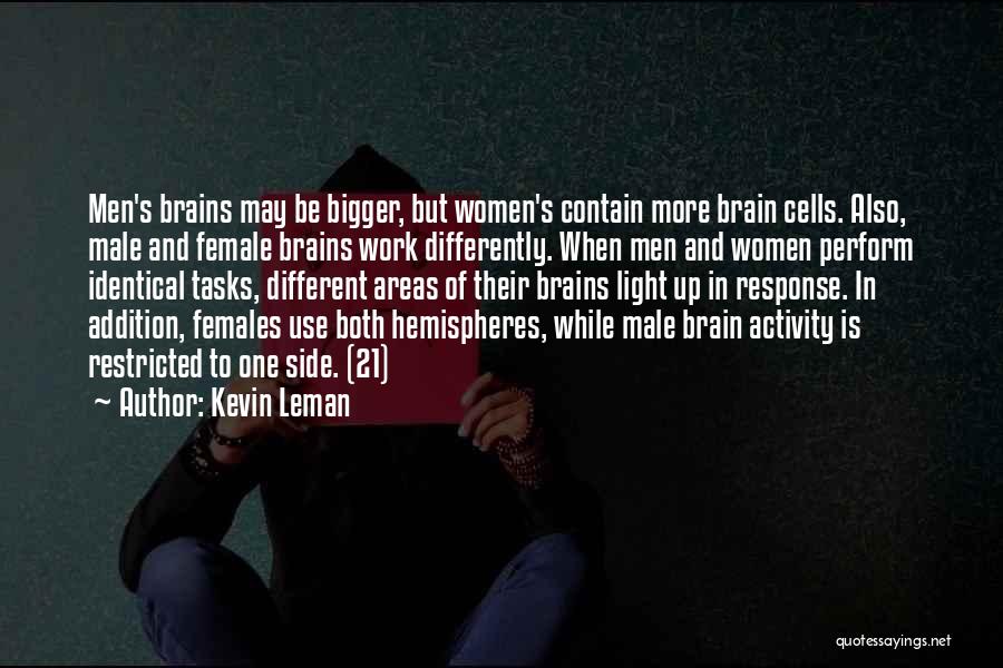 Male And Female Brain Quotes By Kevin Leman