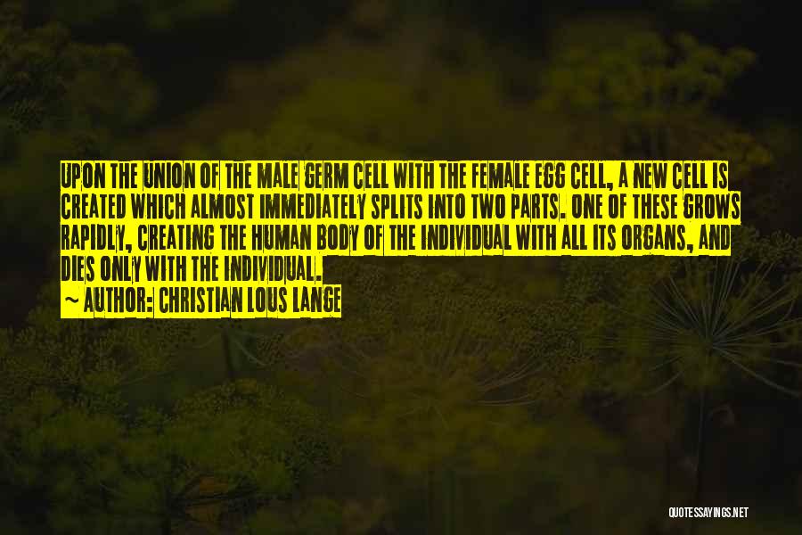 Male And Female Quotes By Christian Lous Lange
