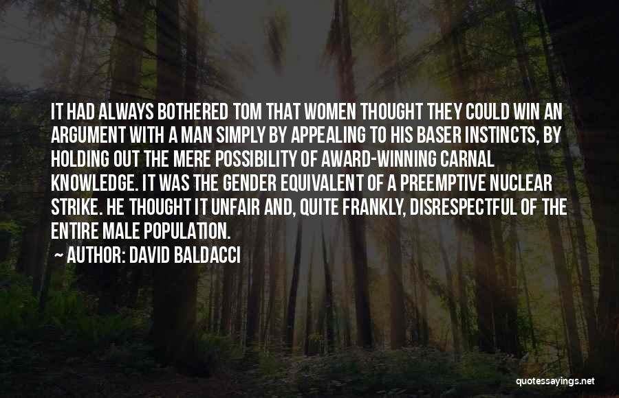Male And Female Relationships Quotes By David Baldacci