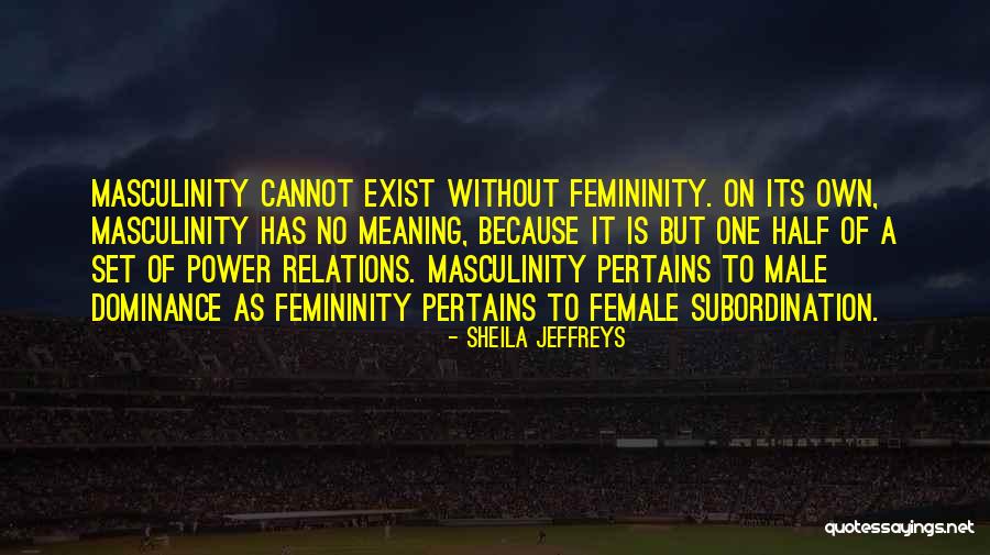 Male Dominance Quotes By Sheila Jeffreys