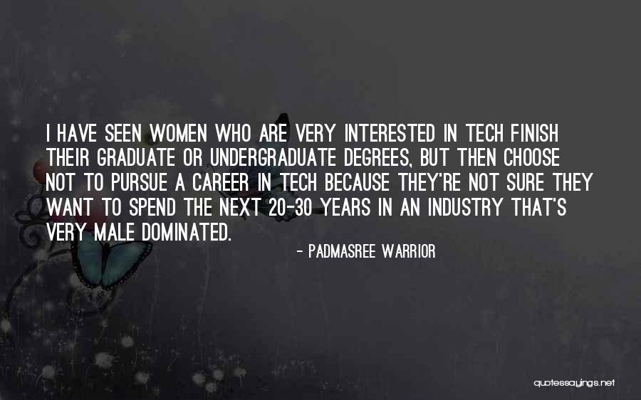 Male Dominated Quotes By Padmasree Warrior