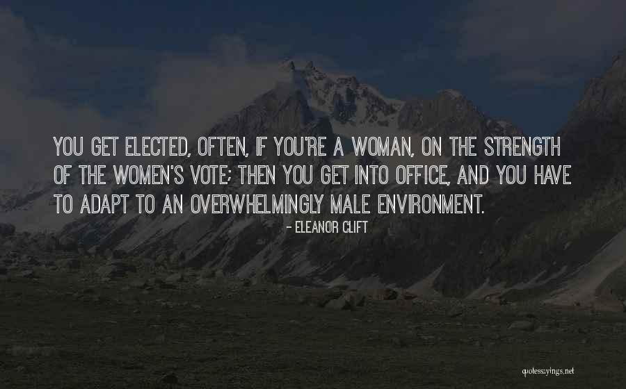 Male Strength Quotes By Eleanor Clift Male Strength Quotes By Eleanor Clift
