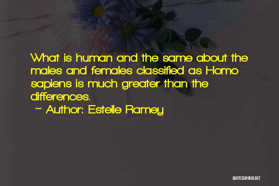 Males And Females Quotes By Estelle Ramey
