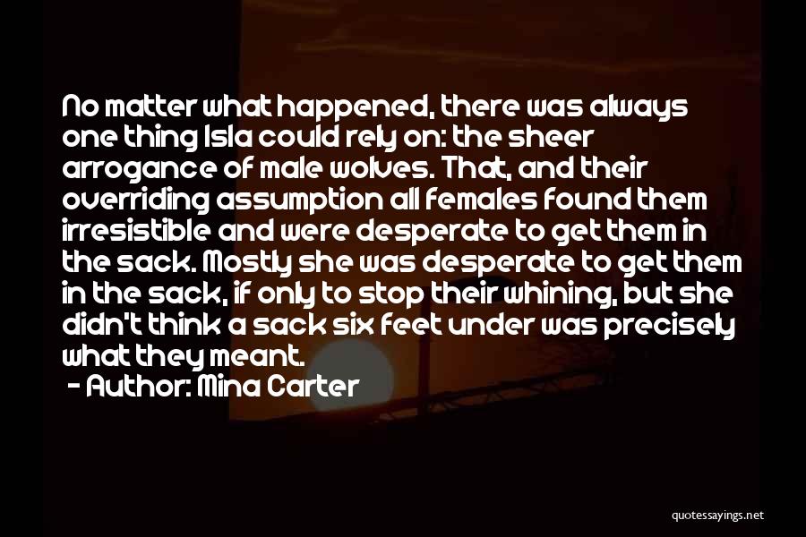 Males And Females Quotes By Mina Carter
