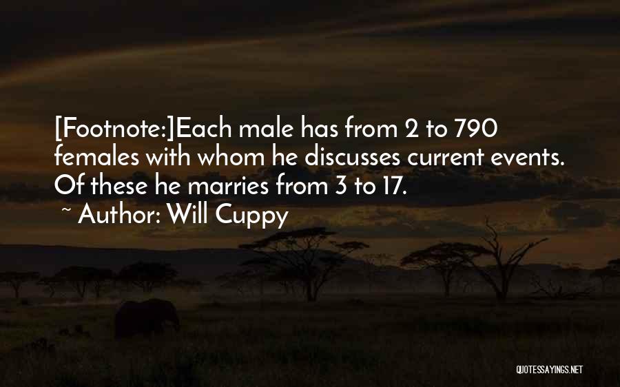 Males Vs Females Quotes By Will Cuppy