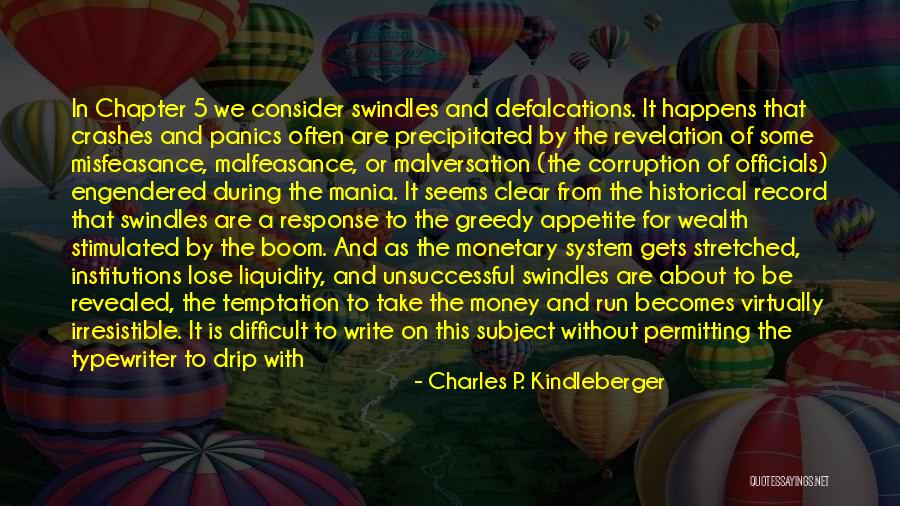 Malfeasance Quotes By Charles P. Kindleberger