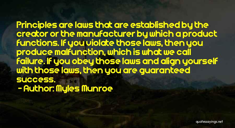 Malfunction Quotes By Myles Munroe