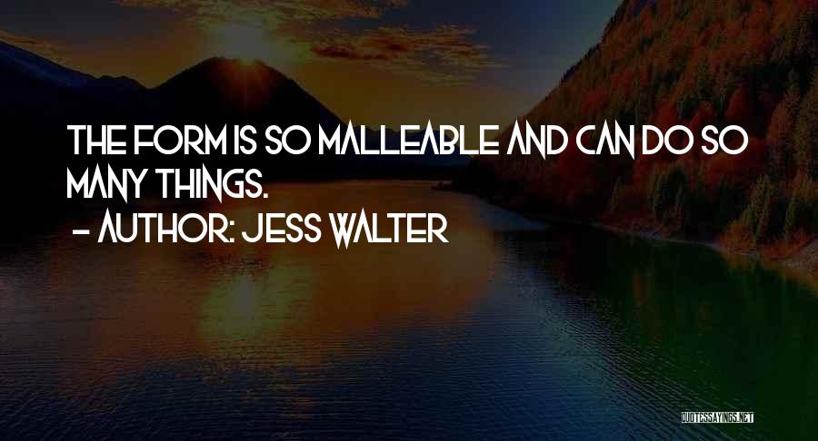 Malleable Quotes By Jess Walter