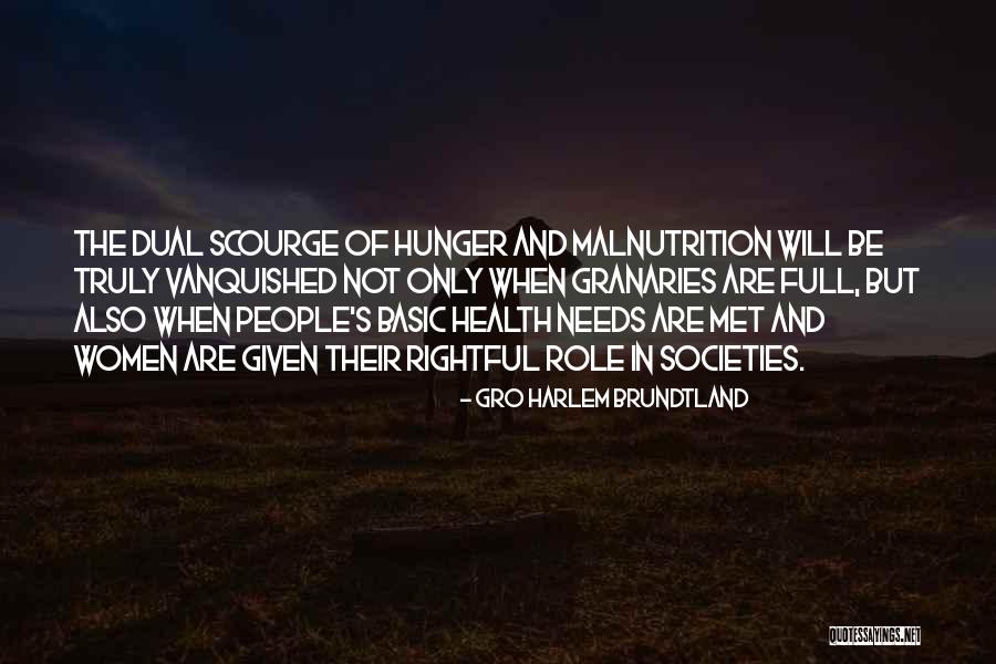 Malnutrition Quotes By Gro Harlem Brundtland Malnutrition Quotes By Gro Harlem Brundtland