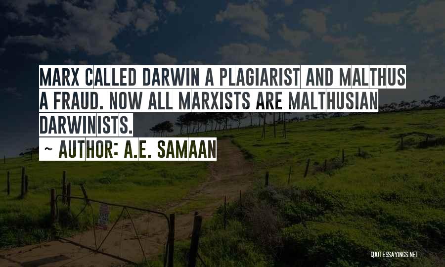 Malthusian Quotes By A.E. Samaan