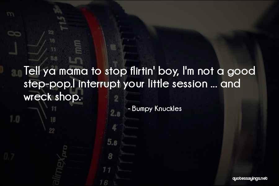 Mama's Boy Quotes By Bumpy Knuckles