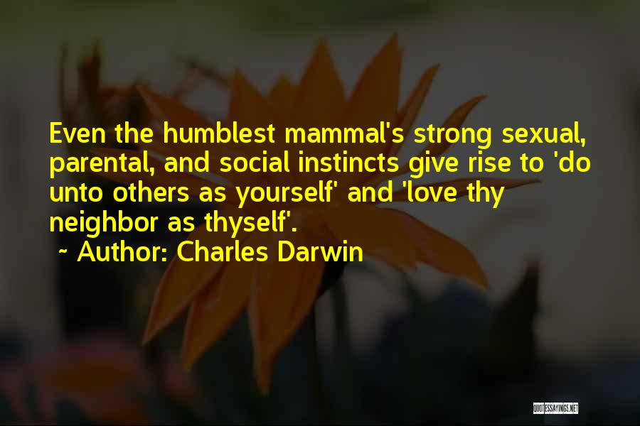 Mammal Quotes By Charles Darwin