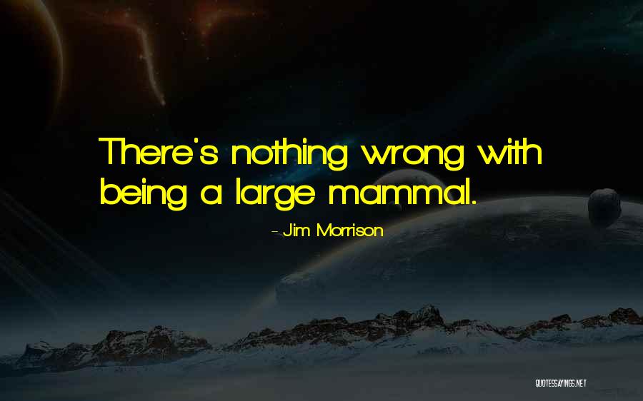 Mammal Quotes By Jim Morrison