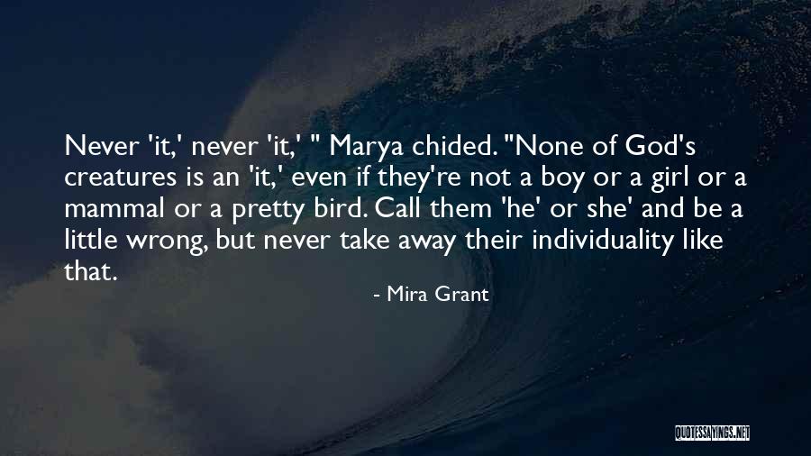 Mammal Quotes By Mira Grant