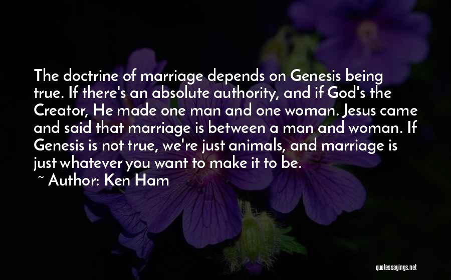 Man And Animals Quotes By Ken Ham