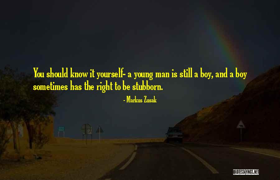 Man And Boy Quotes By Markus Zusak