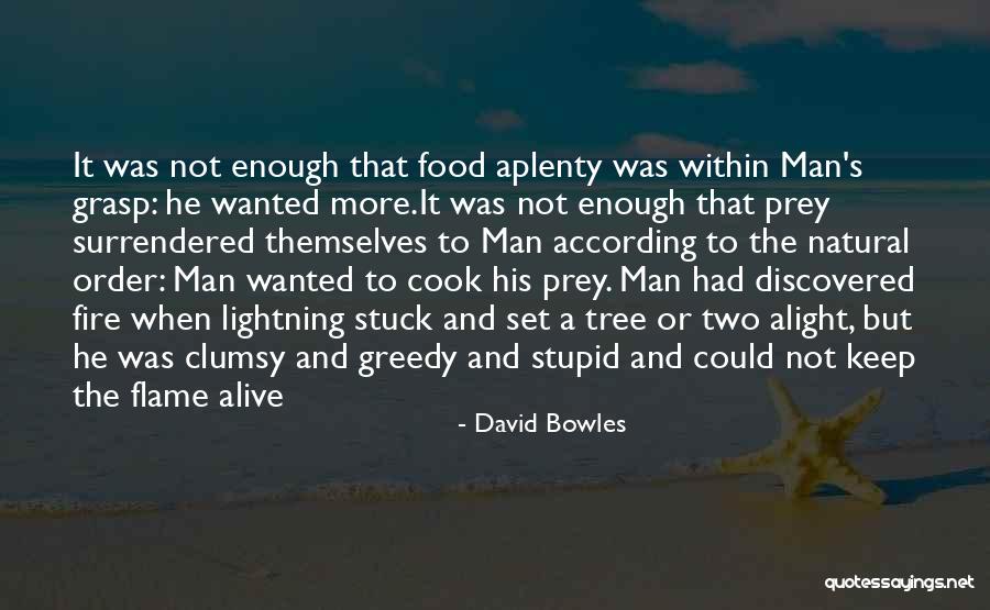 Man And Food Quotes By David Bowles Man And Food Quotes By David Bowles