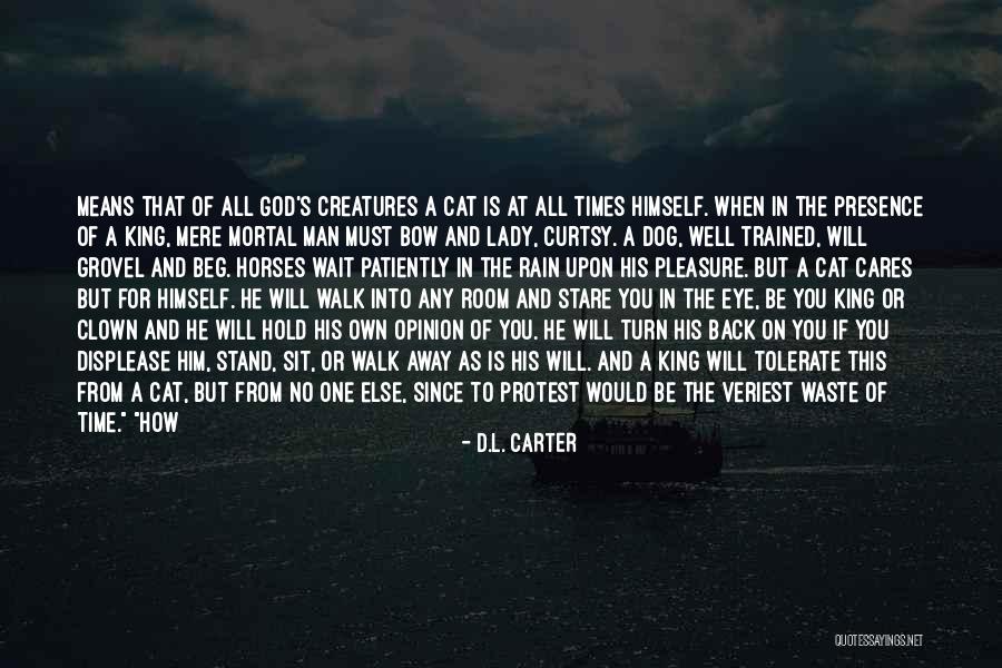 Man And His Cat Quotes By D.L. Carter Man And His Cat Quotes By D.L. Carter