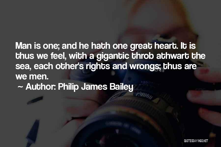 Man And The Sea Quotes By Philip James Bailey