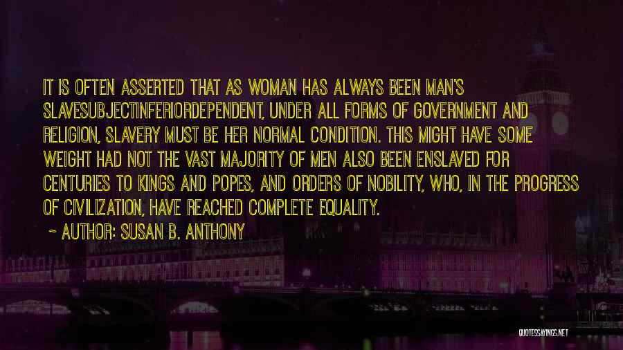 Man And Woman Equality Quotes By Susan B. Anthony