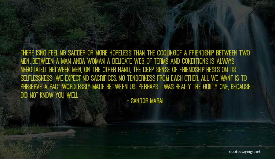 Man And Woman Friendship Quotes By Sandor Marai