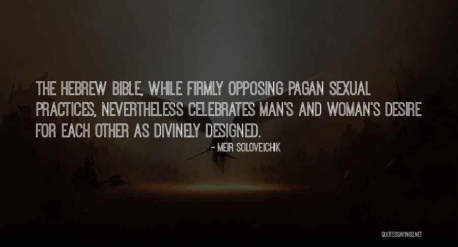 Man And Woman In The Bible Quotes By Meir Soloveichik