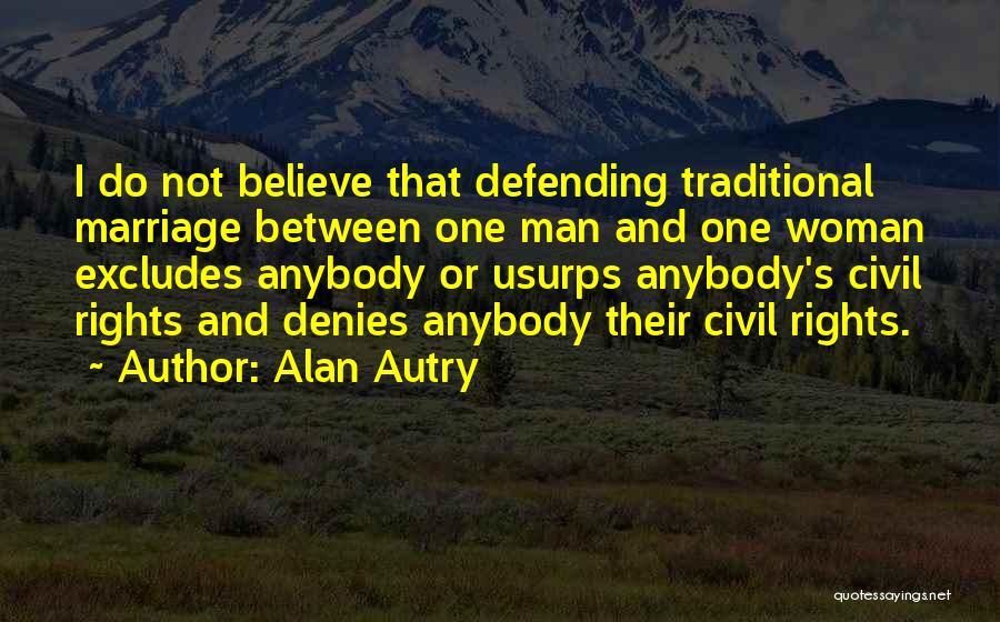 Man And Woman Marriage Quotes By Alan Autry