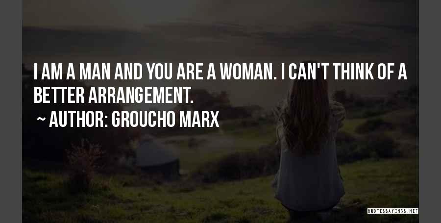 Man And Woman Marriage Quotes By Groucho Marx