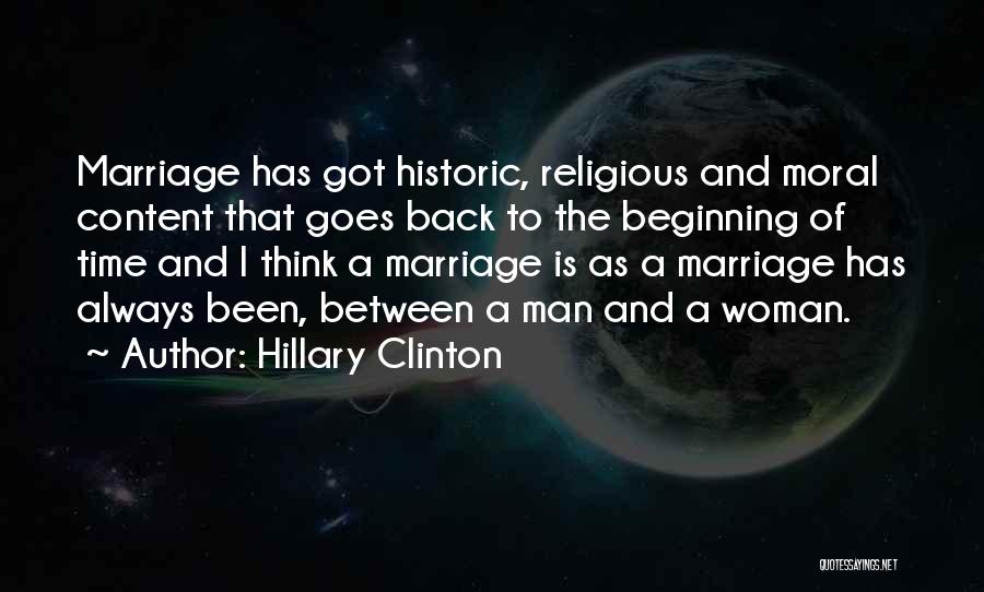 Man And Woman Marriage Quotes By Hillary Clinton