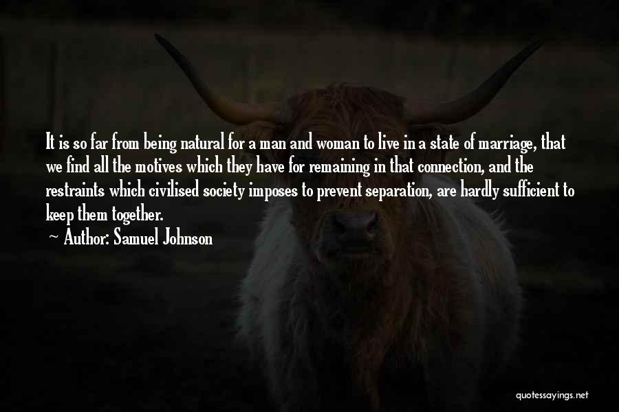 Man And Woman Marriage Quotes By Samuel Johnson