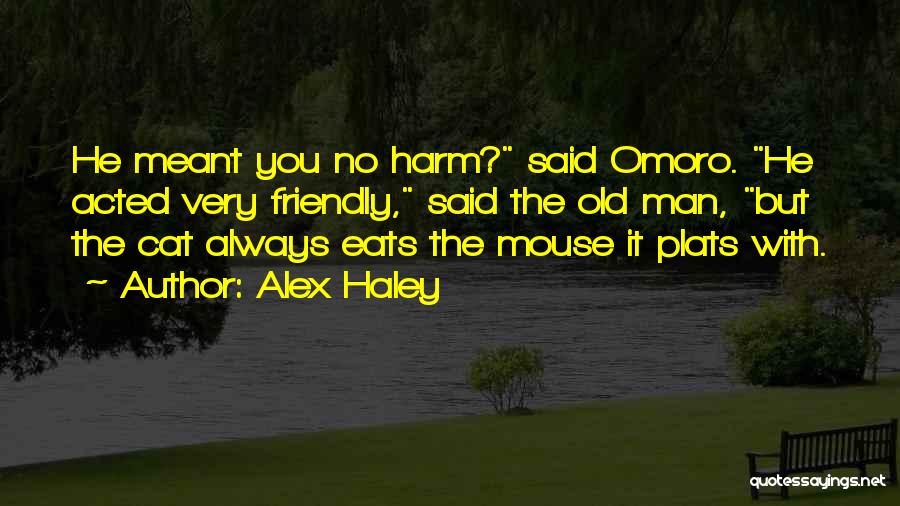 Man Cat Quotes By Alex Haley