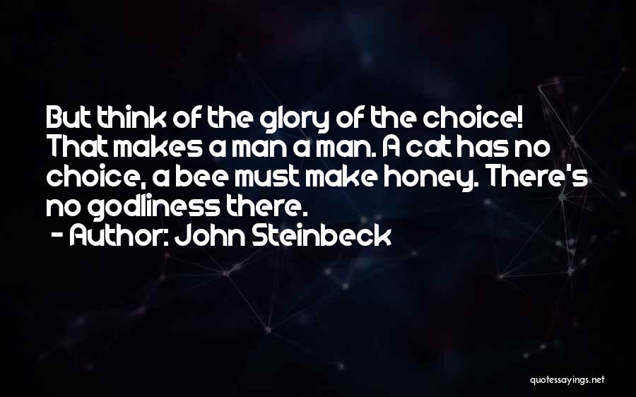 Man Cat Quotes By John Steinbeck