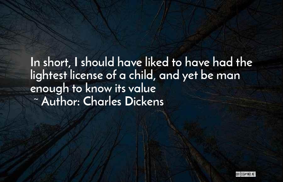 Man Child Quotes By Charles Dickens