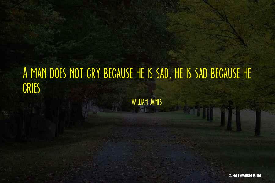 Man Cries Quotes By William James