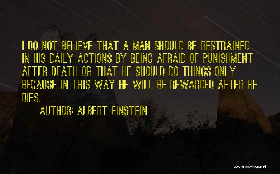Man Dies Quotes By Albert Einstein