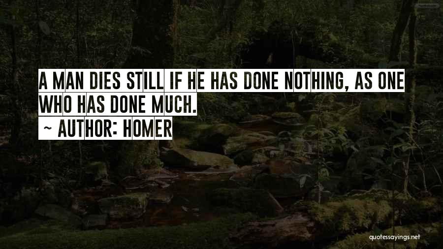 Man Dies Quotes By Homer