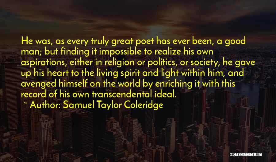 Man Finding Himself Quotes By Samuel Taylor Coleridge
