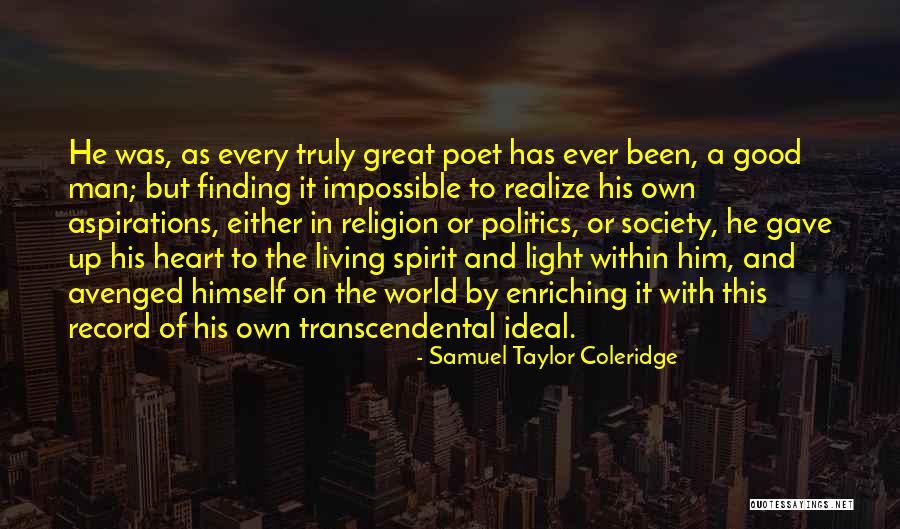 Man Finding Himself Quotes By Samuel Taylor Coleridge