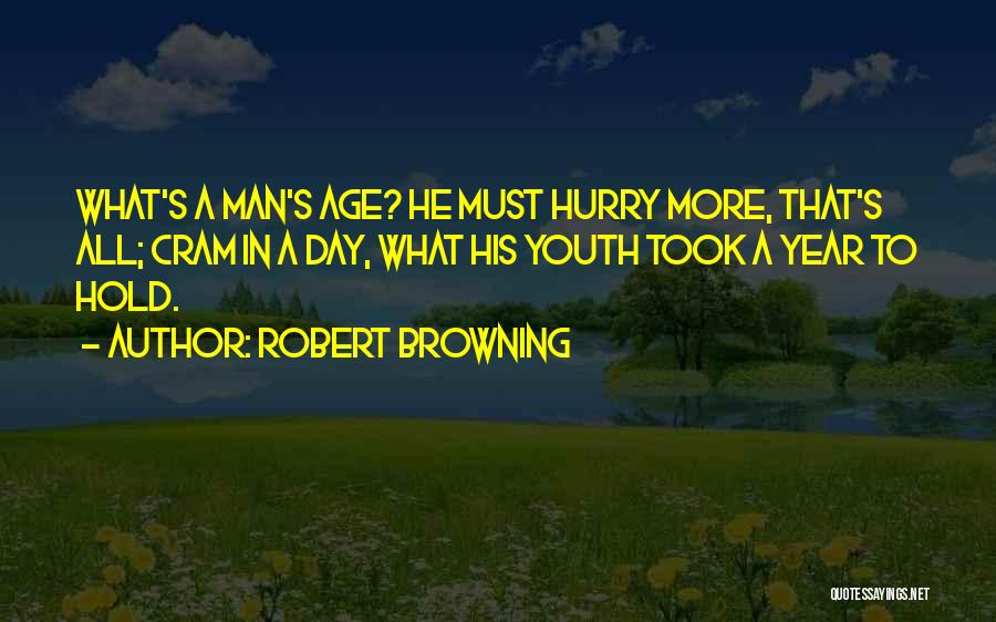 Man In A Hurry Quotes By Robert Browning