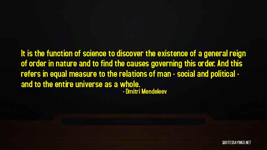 Man In Nature Quotes By Dmitri Mendeleev