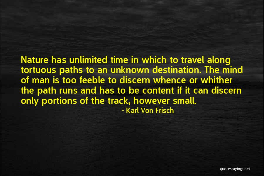 Man In Nature Quotes By Karl Von Frisch