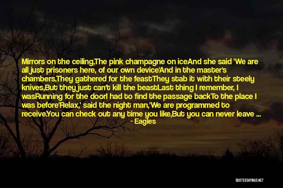 Man In Pink Quotes By Eagles