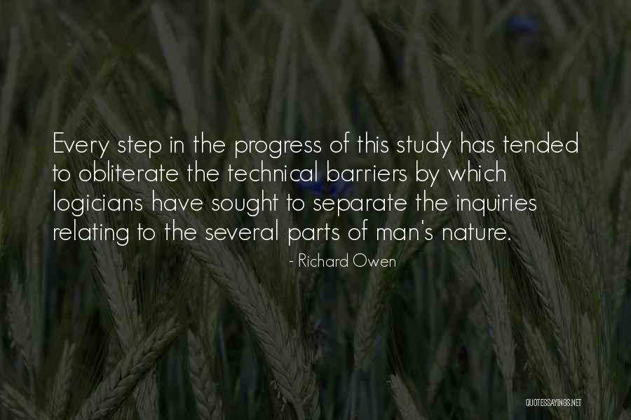 Man In Progress Quotes By Richard Owen Man In Progress Quotes By Richard Owen