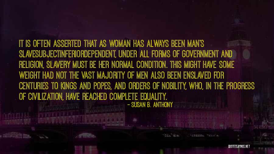 Man In Progress Quotes By Susan B. Anthony Man In Progress Quotes By Susan B. Anthony