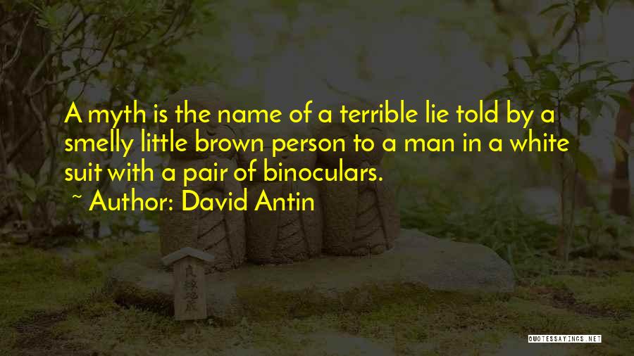 Man In The White Suit Quotes By David Antin