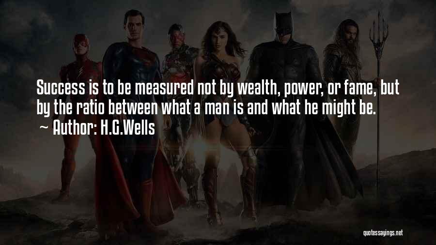 Man Is Measured By Quotes By H.G.Wells