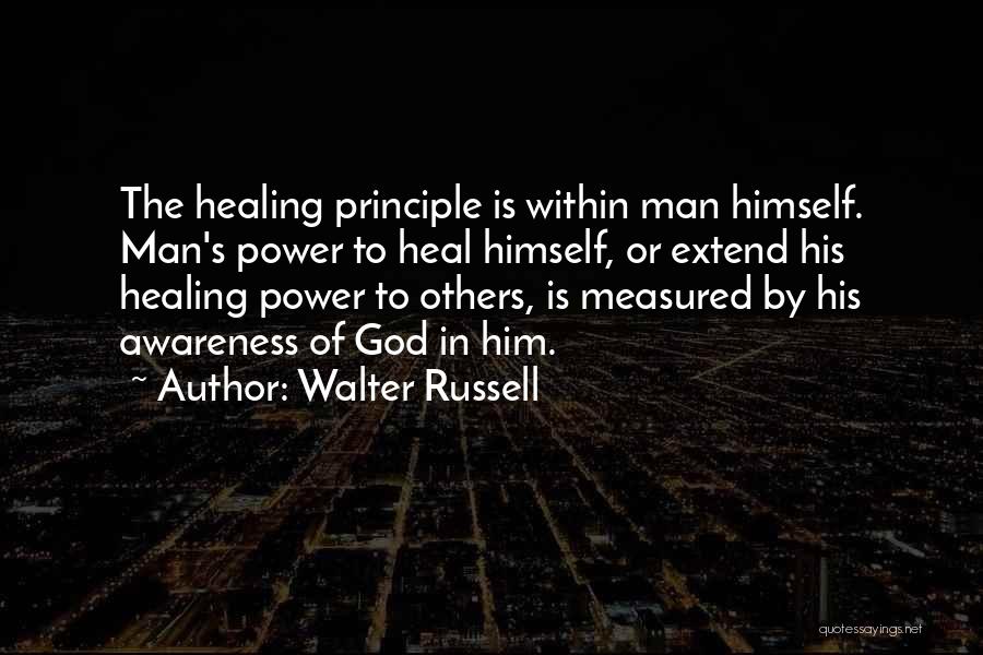 Man Is Measured By Quotes By Walter Russell