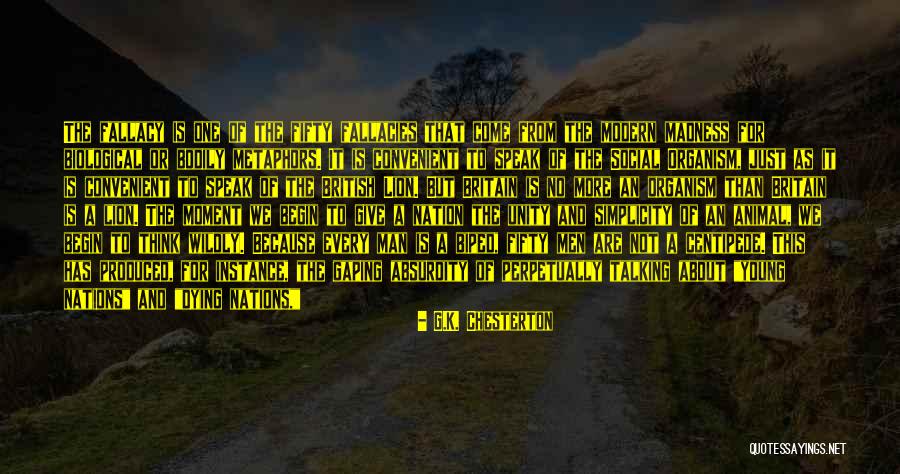 Man Like Lion Quotes By G.K. Chesterton Man Like Lion Quotes By G.K. Chesterton